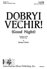 Dobryi Vechir! SATB choral sheet music cover